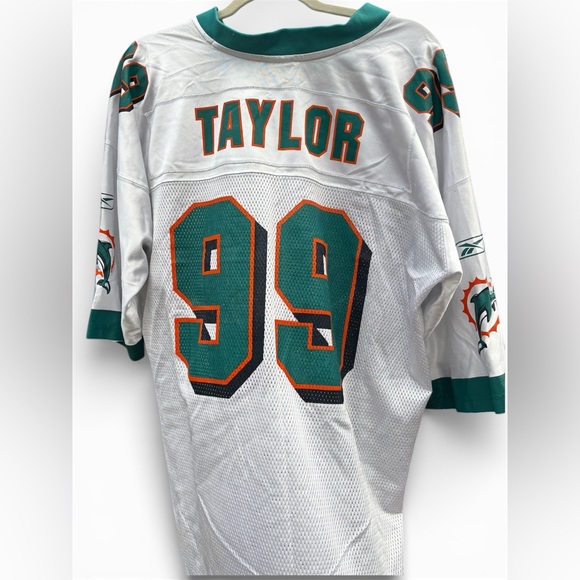 Jason Taylor #99 Miami Dolphins Jersey Reebok NFL Equipment On Field- Men’s XL - Picture 2 of 7